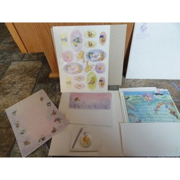 Vintage Muffy Vander Bear Club Official Membership Necklace Stationery Stickers